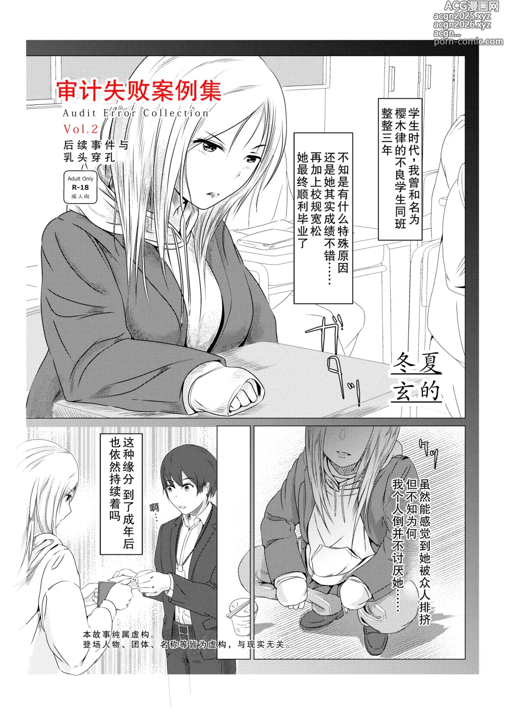 Page 1 of doujinshi Kansatsu Shippai Shuu Vol. 2 ~Kouhatsu Jijou to Nipple Pierce~