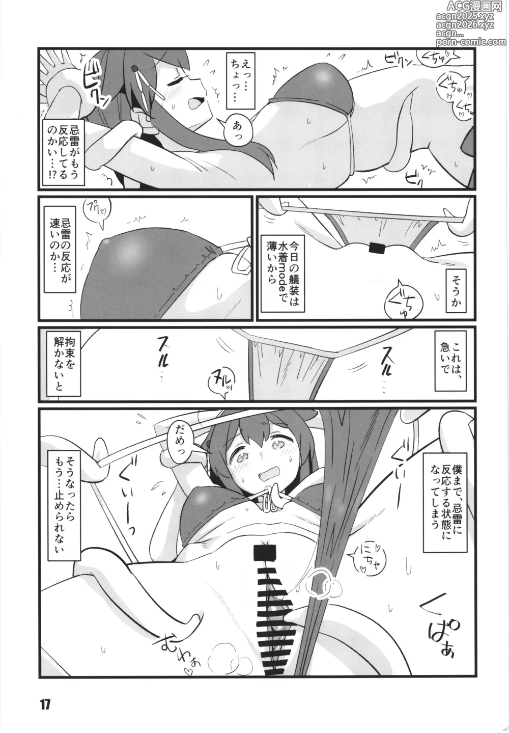 Page 17 of doujinshi kanmusu rinken shigure kaisan hen