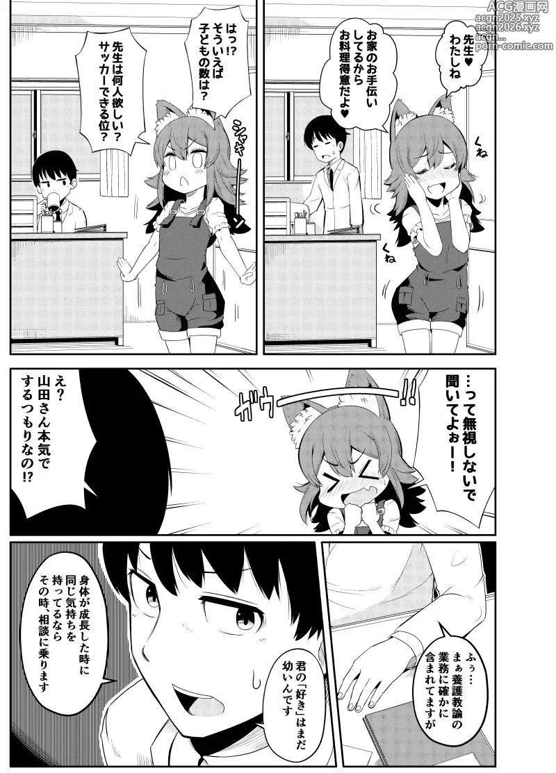 Page 8 of doujinshi Shippo wa Sensei ga Irete Kudasai