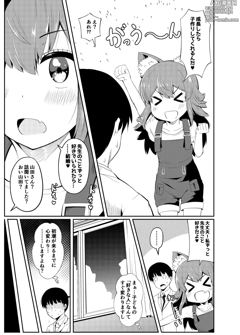 Page 9 of doujinshi Shippo wa Sensei ga Irete Kudasai