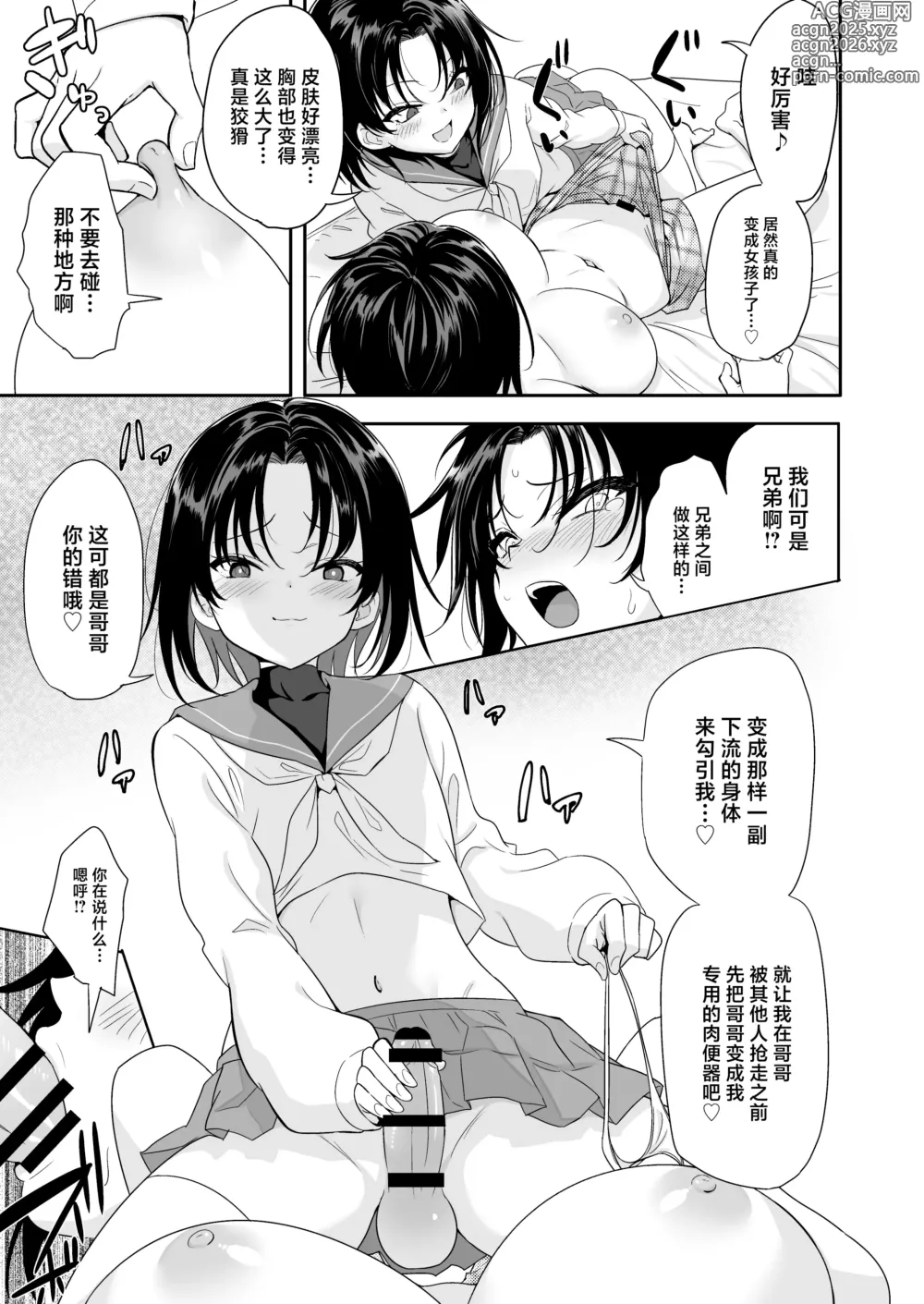 Page 7 of doujinshi Futagox TS Ani to Otokonoko no Otouto ga Zukobako Yarimakuru Hanashi