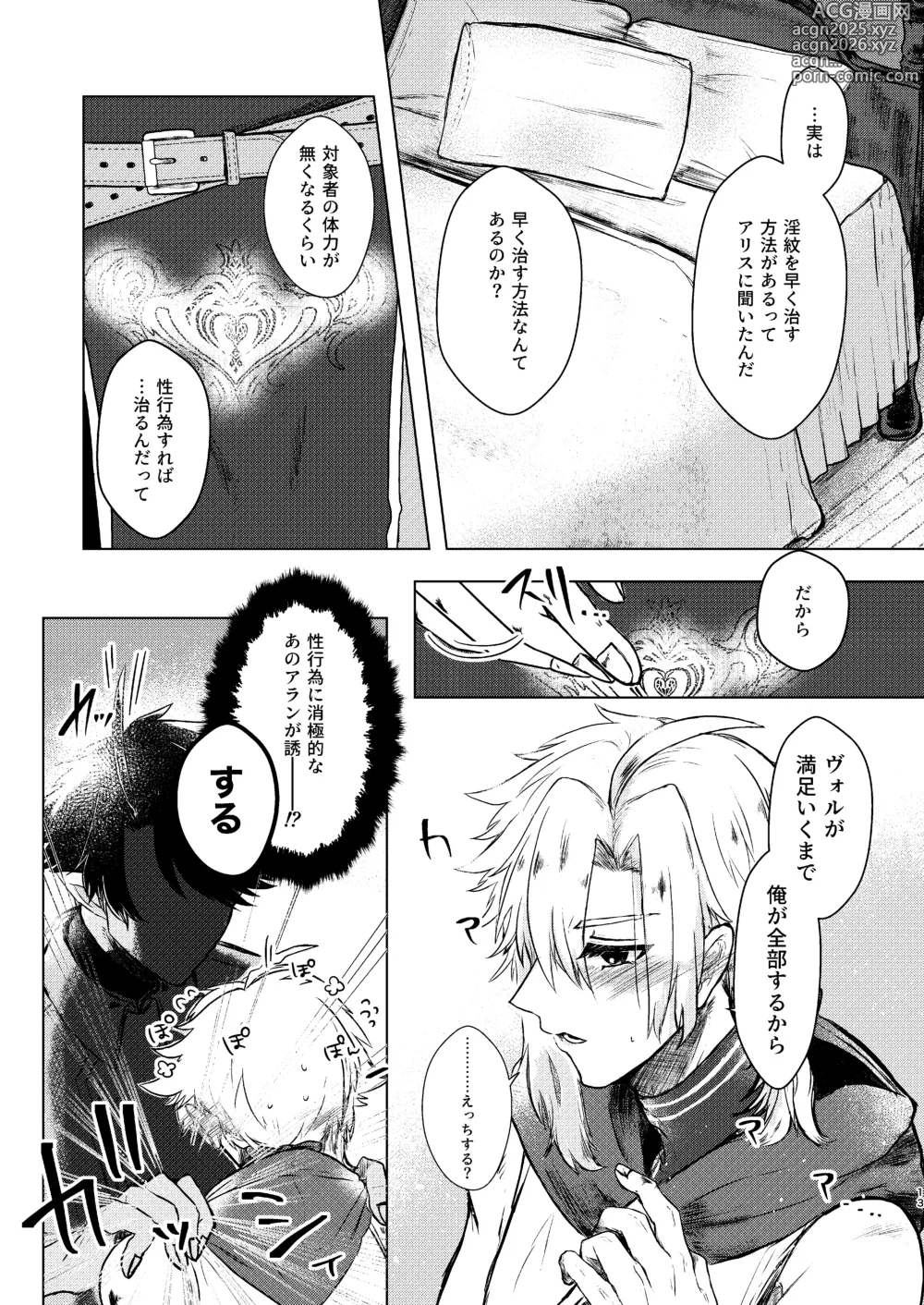 Page 11 of doujinshi Seme ni Inmon ga Tsuku Hanashi