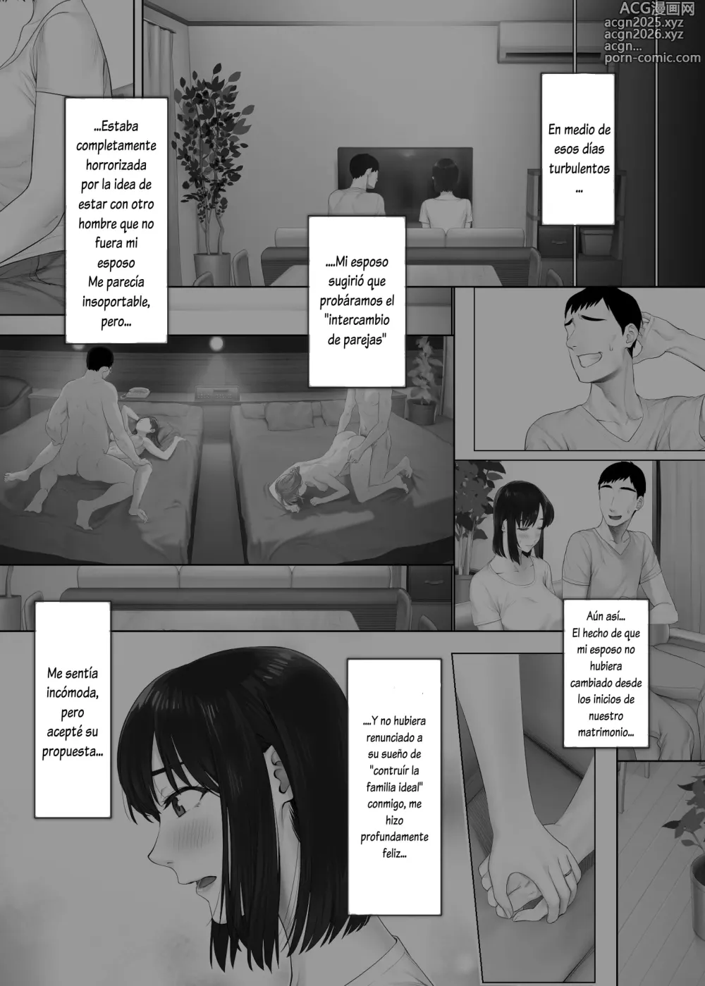 Page 7 of doujinshi LeveChi na Swapping 2 ~Hatsu Zecchou de Iki Kuruu Tsuma Hen~ (Spanish]