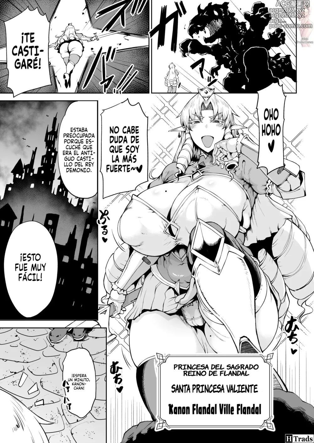 Page 2 of doujinshi Ouken Sandatsu ~Ochinpo Ippon de Oukoku Houkai Oukyuu wa Chinpo no Yuenchi~ Usurpación del Poder Real~ El Palacio Real se Convierte en un Parque de Diversiones para Penes~