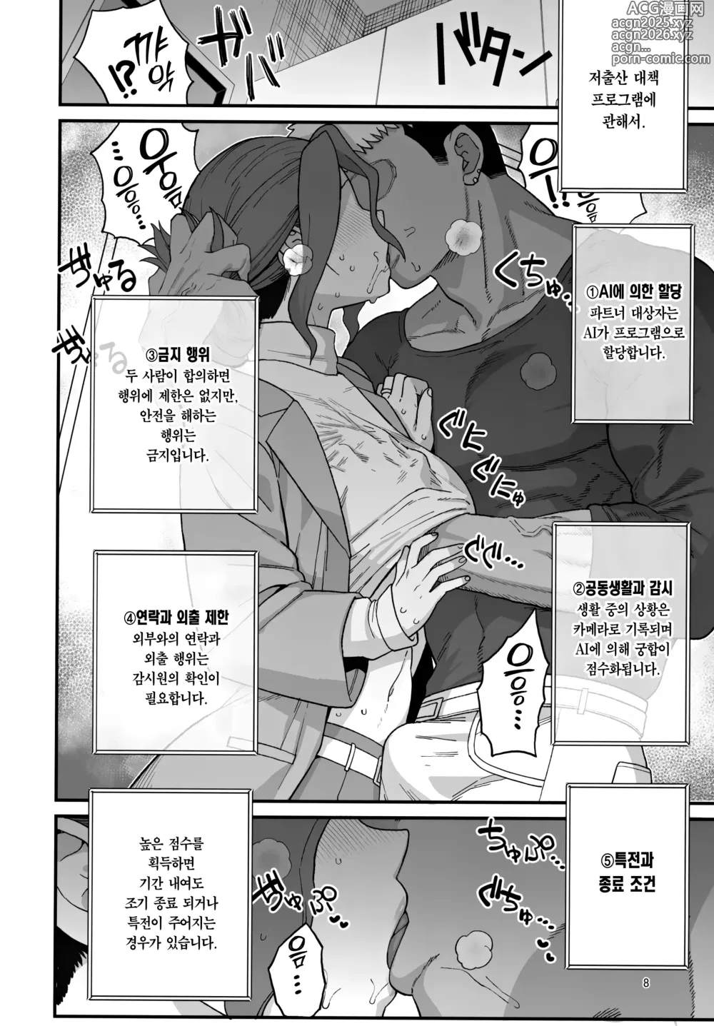 Page 9 of doujinshi 저출산 대책 파트너십으로 선정되어 버린 엄마와 수컷