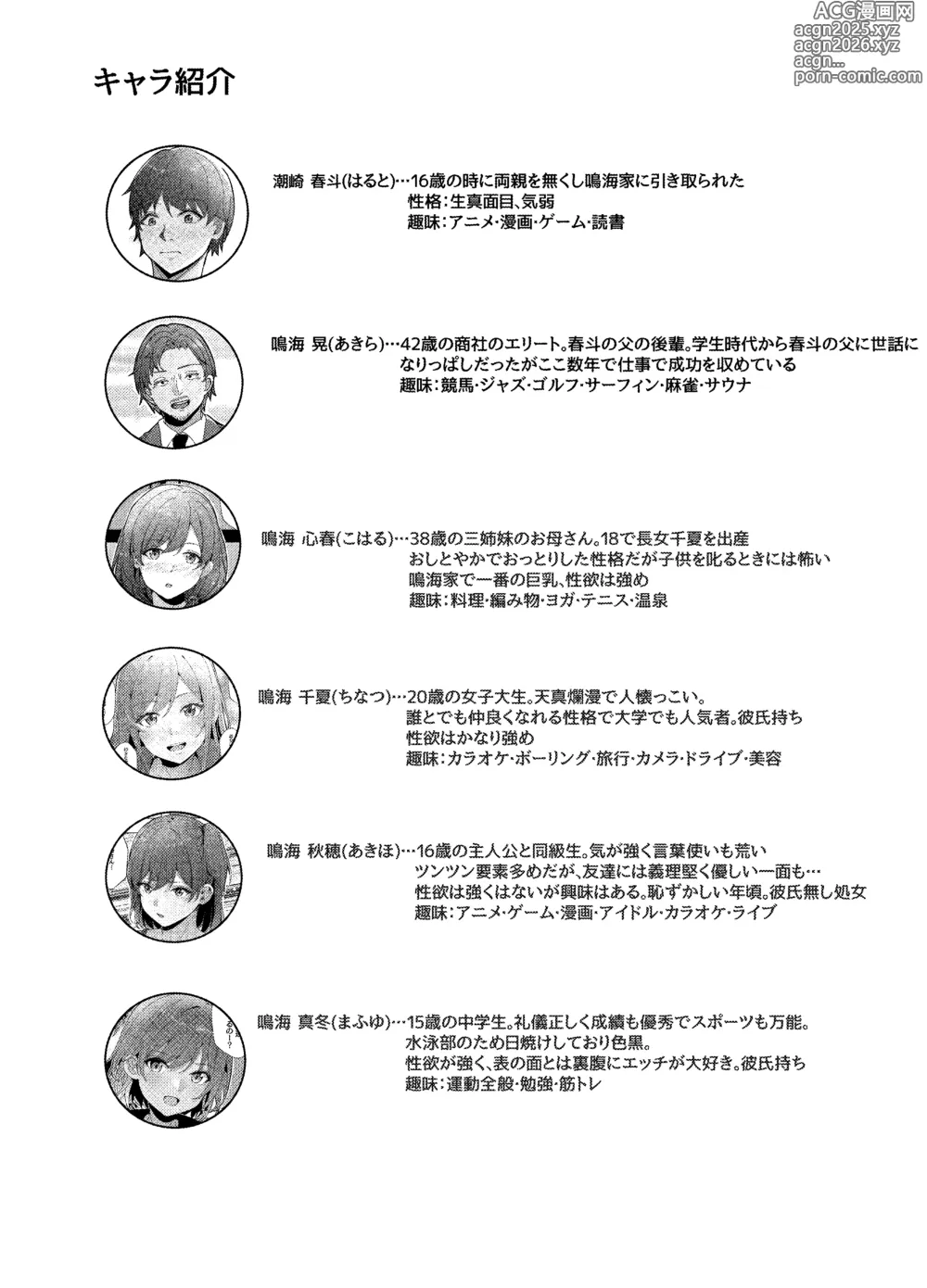 Page 3 of doujinshi San Shimai to Boku no Seikatsu Kiroku Episode 1 Koharu Hen