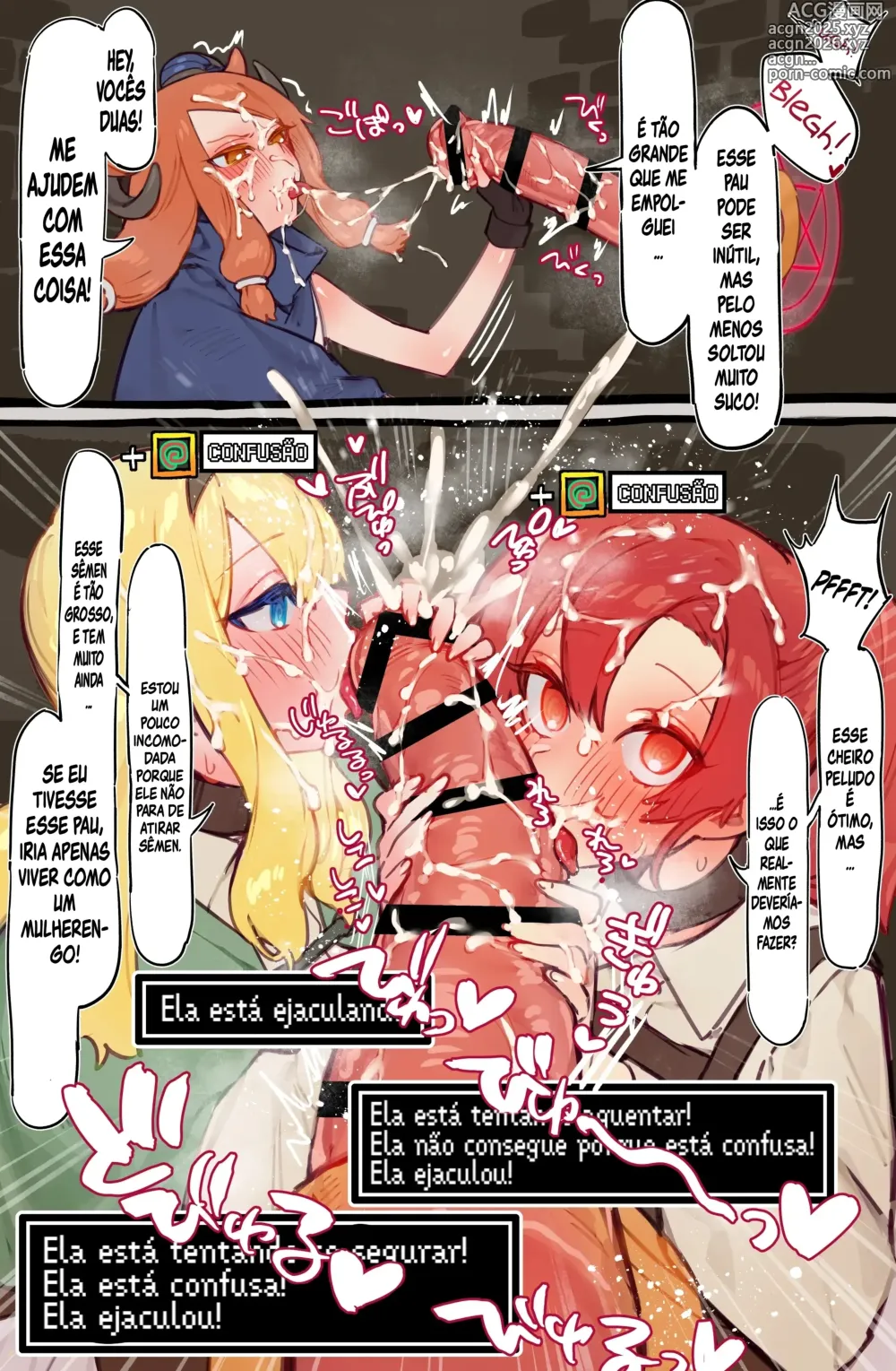 Page 20 of doujinshi Yoku Aru Ero Trap Dungeon Mono -Mirai ga Mieru kara ETD nante Yoyuu dashi Joukyuu Boukensha ga Seiyoku ni Makeru Wake Nai Hen-