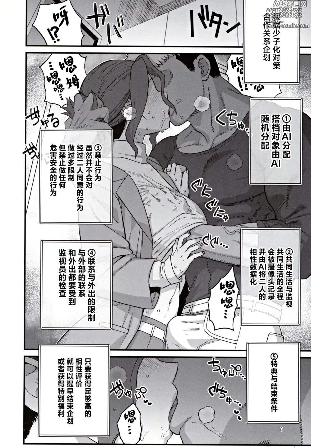 Page 9 of doujinshi Shoushika Taisaku Partnership ni Erabarete Shimatta Haha to Osu