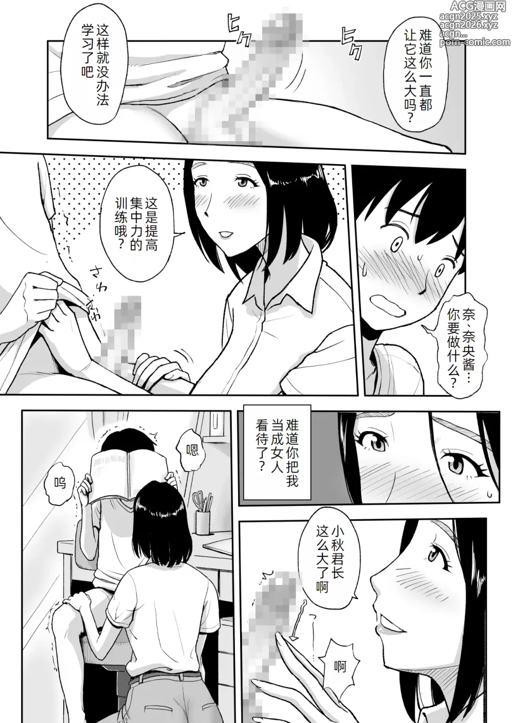 Page 10 of doujinshi Shinseki no Onee-san ga Kateikyoushi o Shitekureru Koto ni Natte... ~Haha ga Dekaketara 2-Byou de Sex~