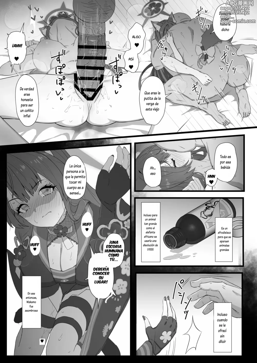 Page 6 of doujinshi Wakamo y el Enérgico Intendente de Mediana Edad