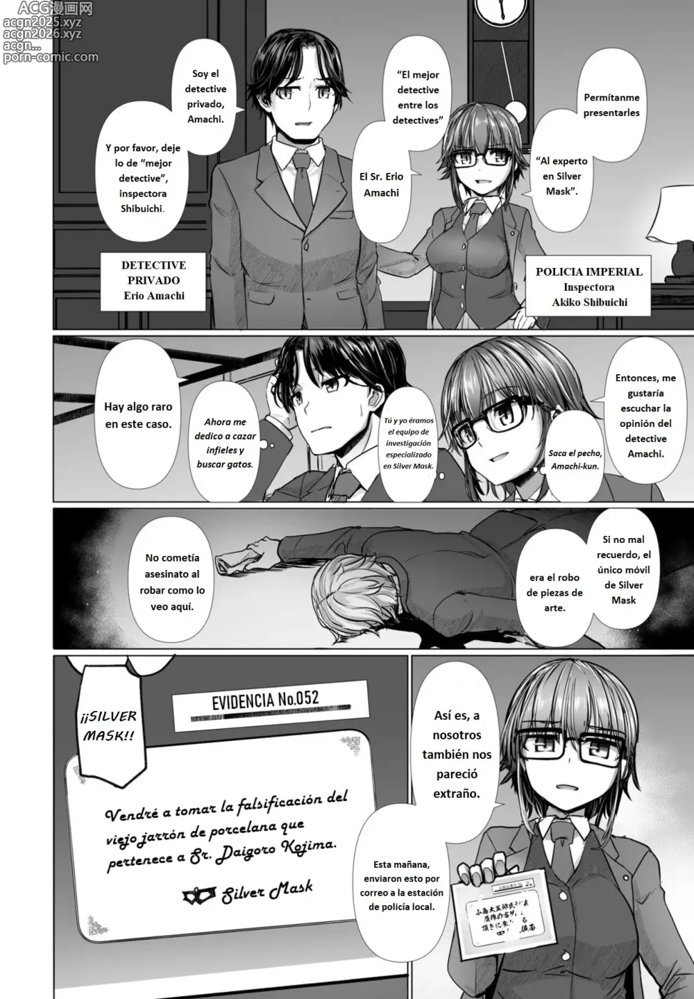Page 2 of manga La ladrona fantasma ama al gran detective Cap.1