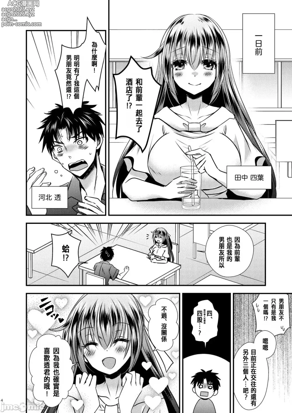 Page 4 of doujinshi 四股クソ女と入れ替わった俺