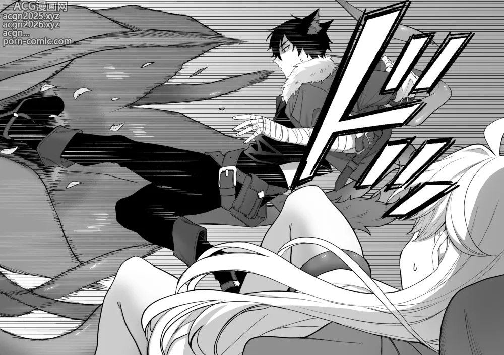 Page 9 of doujinshi Isekai Tensei Shitara Onnanoko ni Natteta Ore, Ookamiotoko no Tsugai ni Sareru
