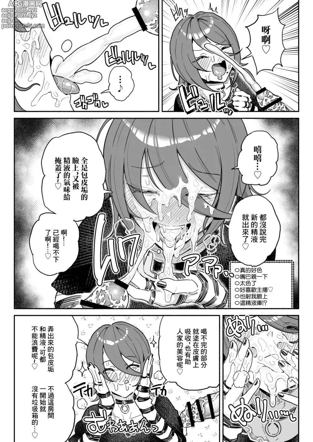 Page 8 of doujinshi 聞鷄系主播一週包皮垢精液生活