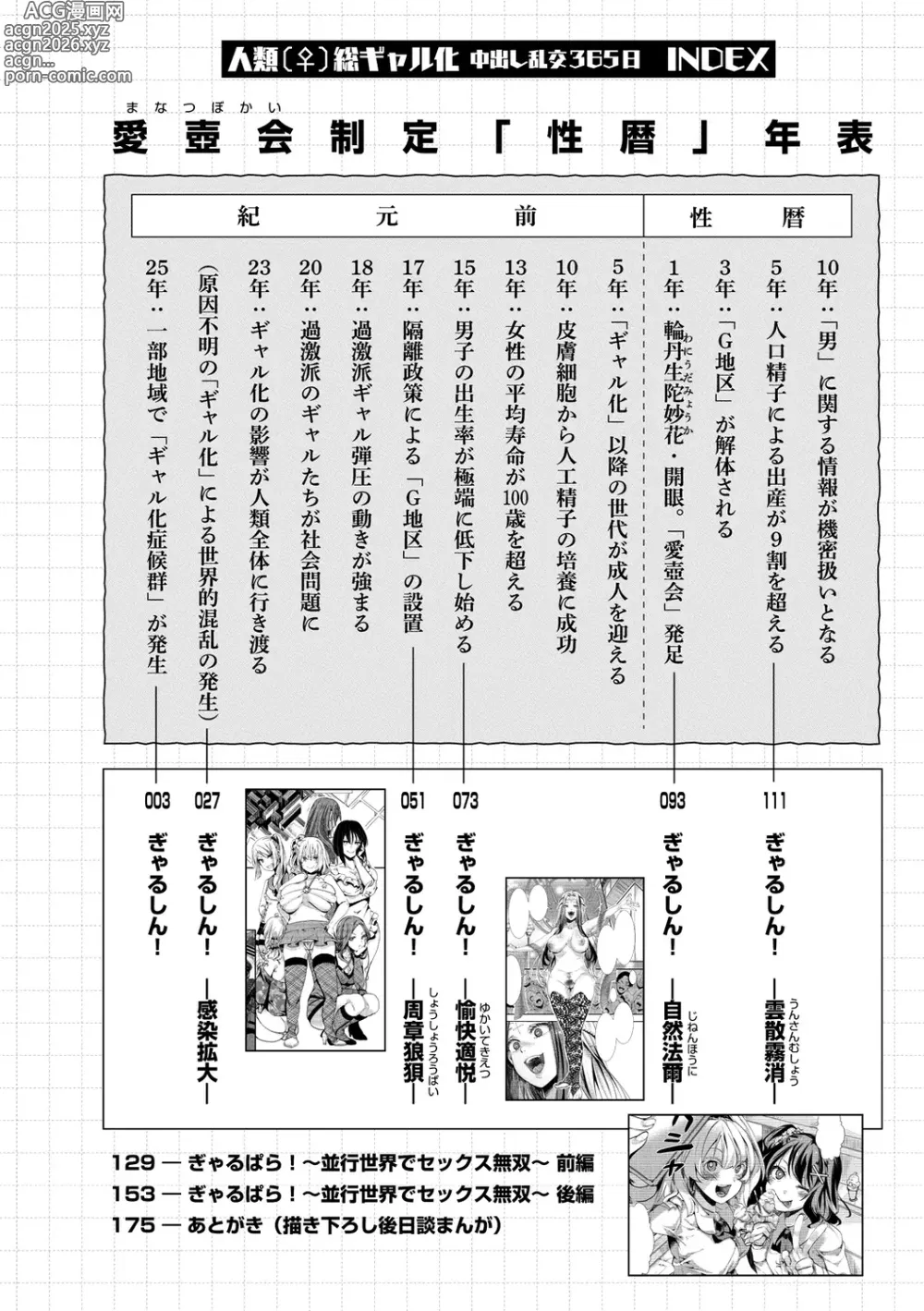 Page 4 of doujinshi Jinrui (♀) So Gyaruka Nakadashi Rankou 365-nichi