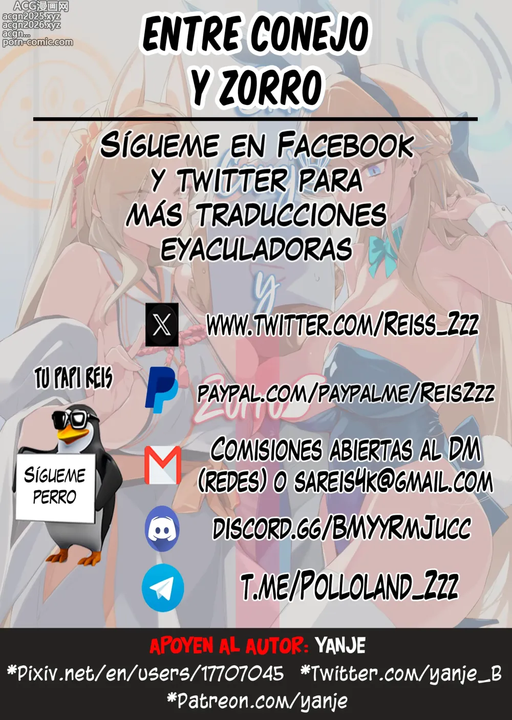Page 2 of doujinshi Entre Conejo y Zorro (decensored)