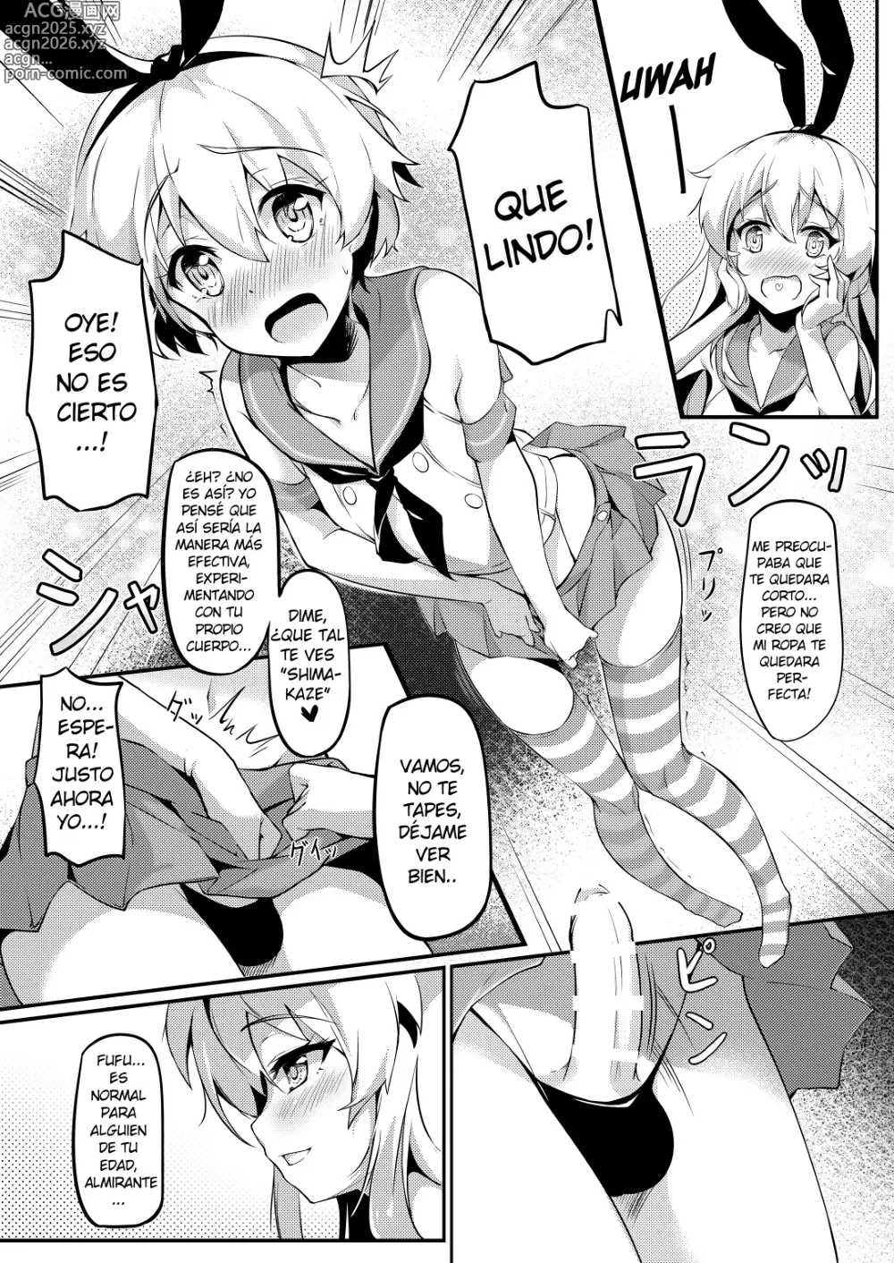 Page 3 of doujinshi Teitoku no Shota Chinpo ga Itakunaru made Shimakaze ga Tomaranai