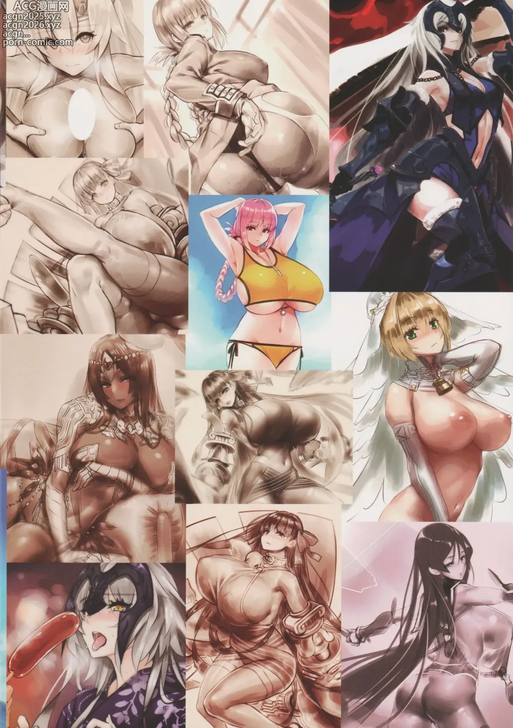 Page 2 of doujinshi FGO SUKEBE ONEESANs Rakugaki Matome Hon 01