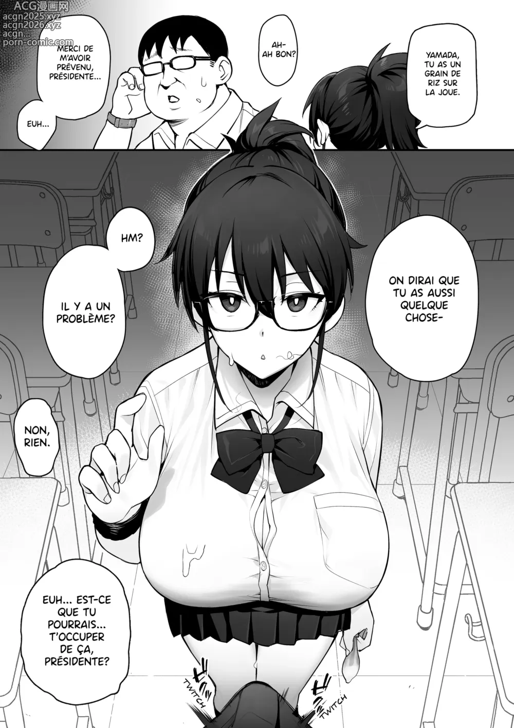 Page 11 of doujinshi La Nouvelle Présidente du Comité de Discipline a des Énormes Seins (decensored)