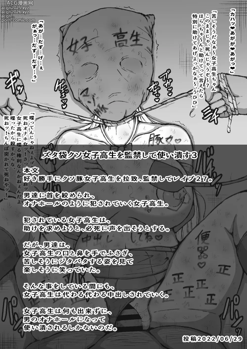 Page 14 of doujinshi Suki Katte ni Kuso Buta 〇〇〇〇 o Rachi , 〇〇 Shite 〇〇〇 Matome Nidesu.