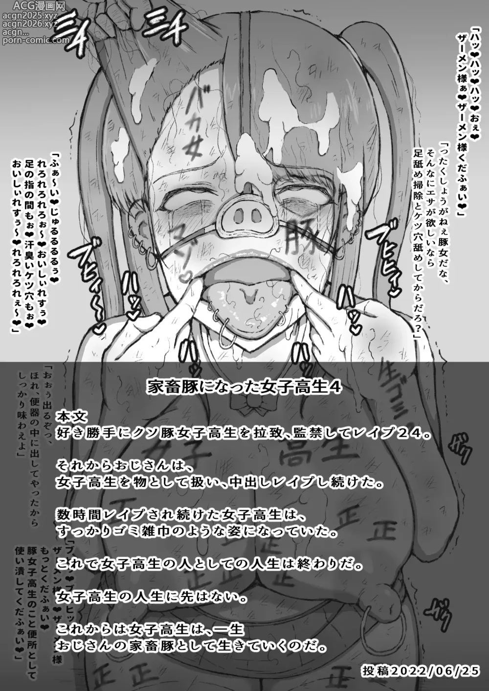 Page 8 of doujinshi Suki Katte ni Kuso Buta 〇〇〇〇 o Rachi , 〇〇 Shite 〇〇〇 Matome Nidesu.