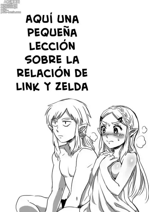 Page 1 of doujinshi Aquí una Pequeña Lección sobre la Relación de Link y Zelda