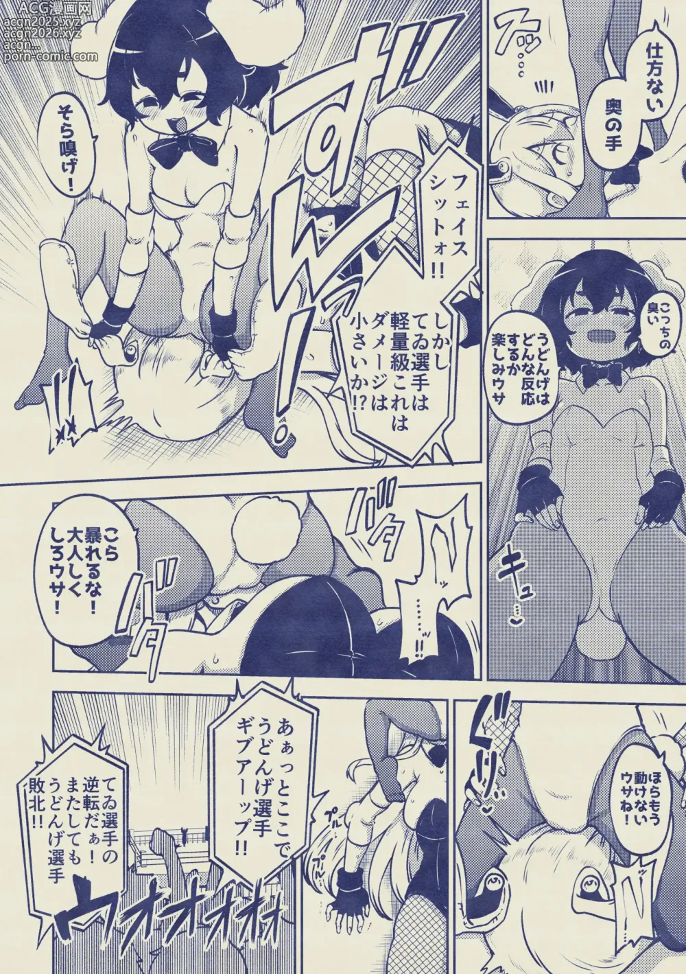 Page 12 of doujinshi 兎プロレス メイキング