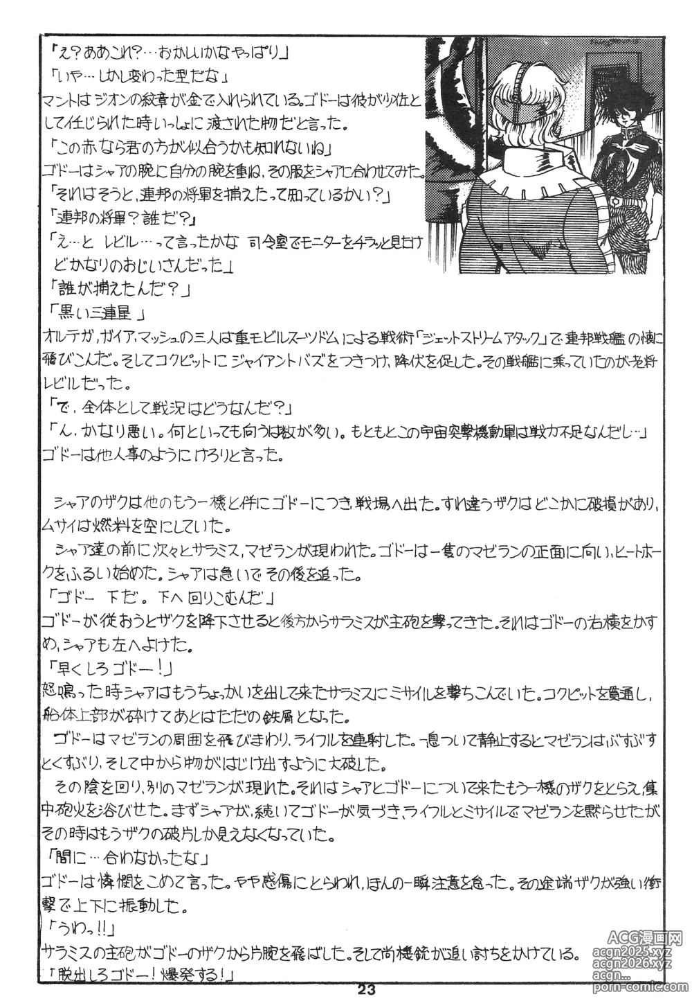 Page 23 of doujinshi Thats It! Char's Success Story