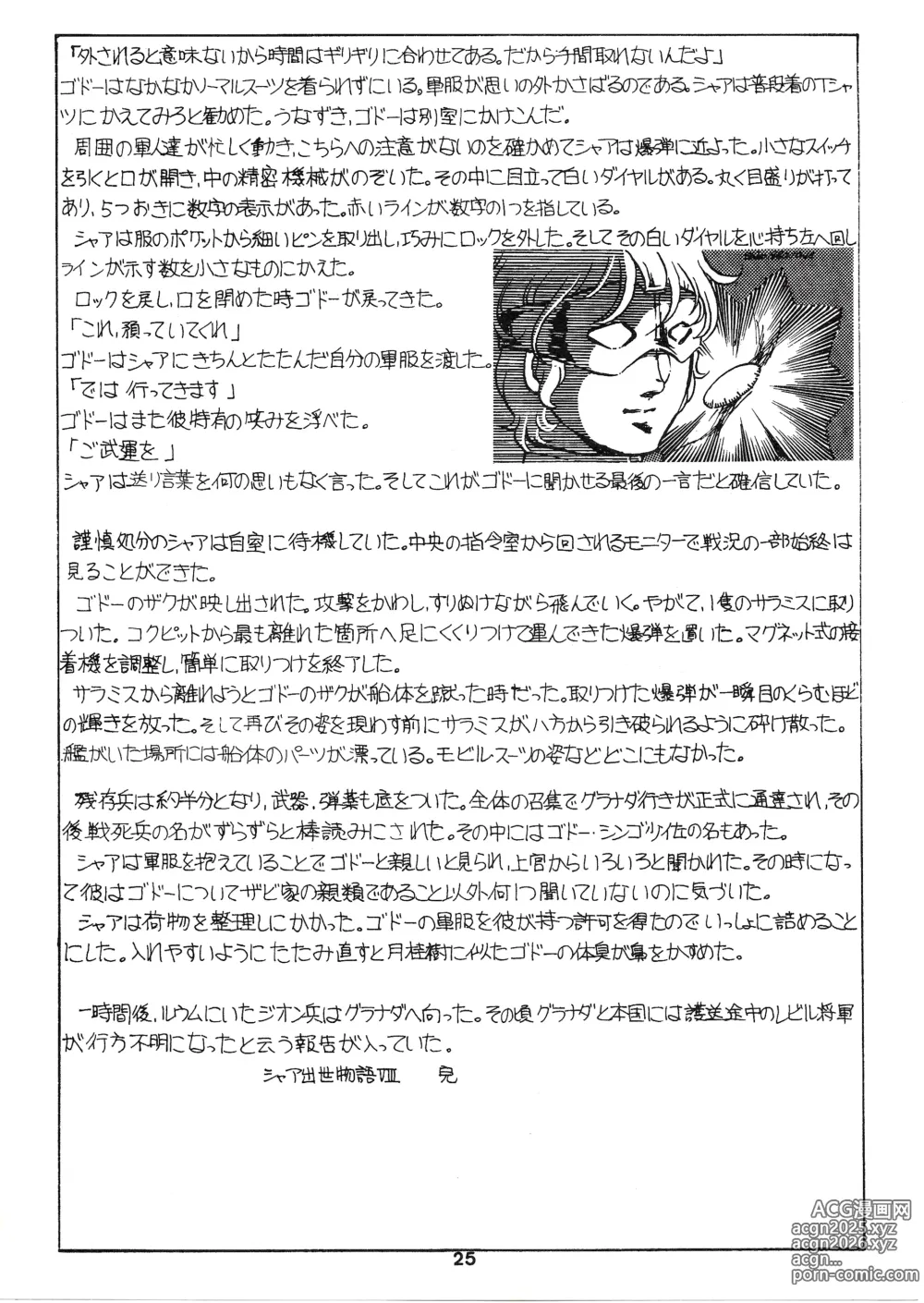 Page 25 of doujinshi Thats It! Char's Success Story
