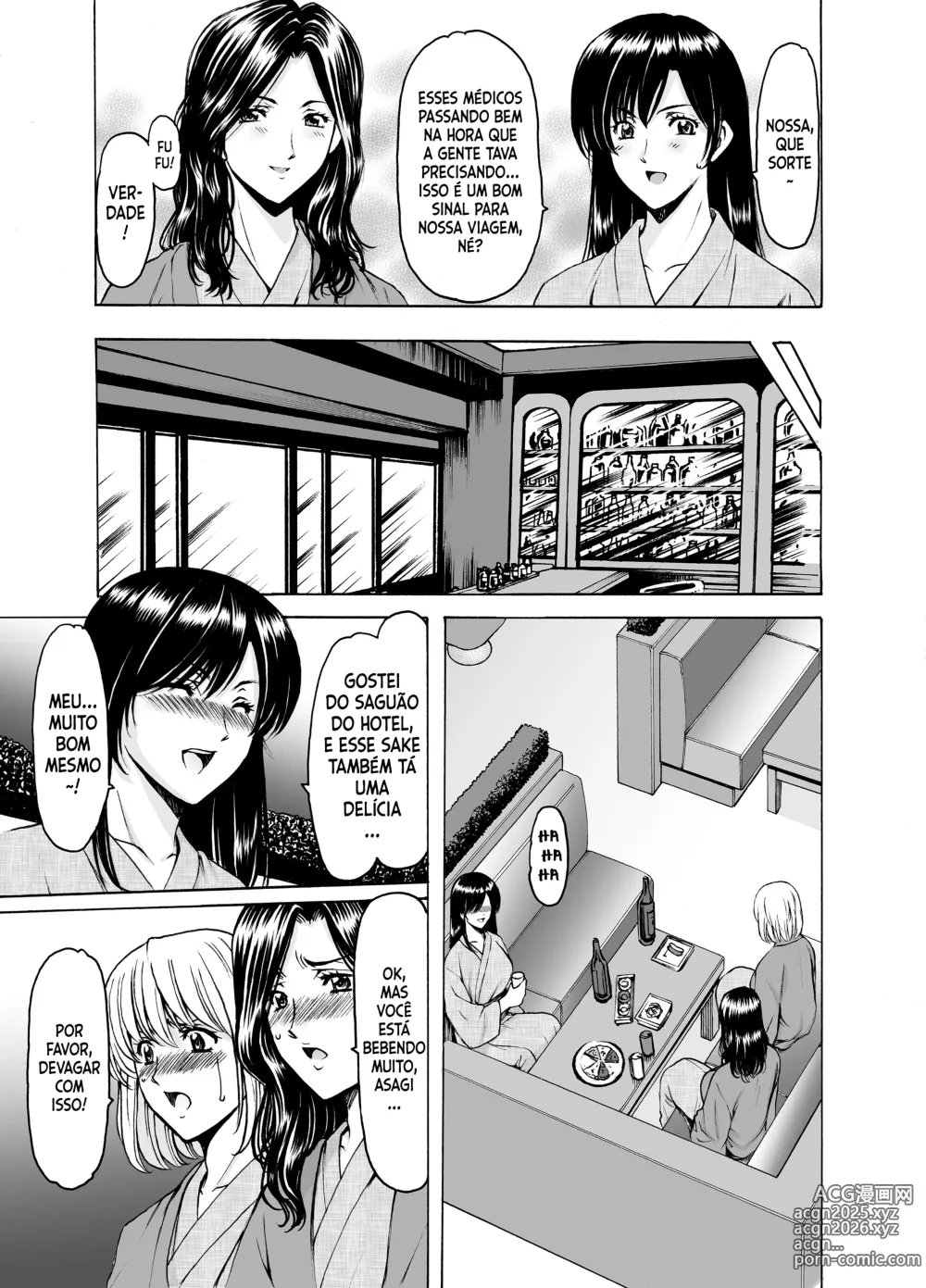 Page 9 of doujinshi Hitozuma x 3 ~Yukemuri Ryoujou~ 1. Asagi
