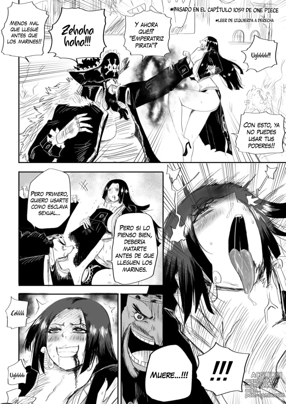 Page 2 of doujinshi La Emperatriz Pirata es una Masoquista
