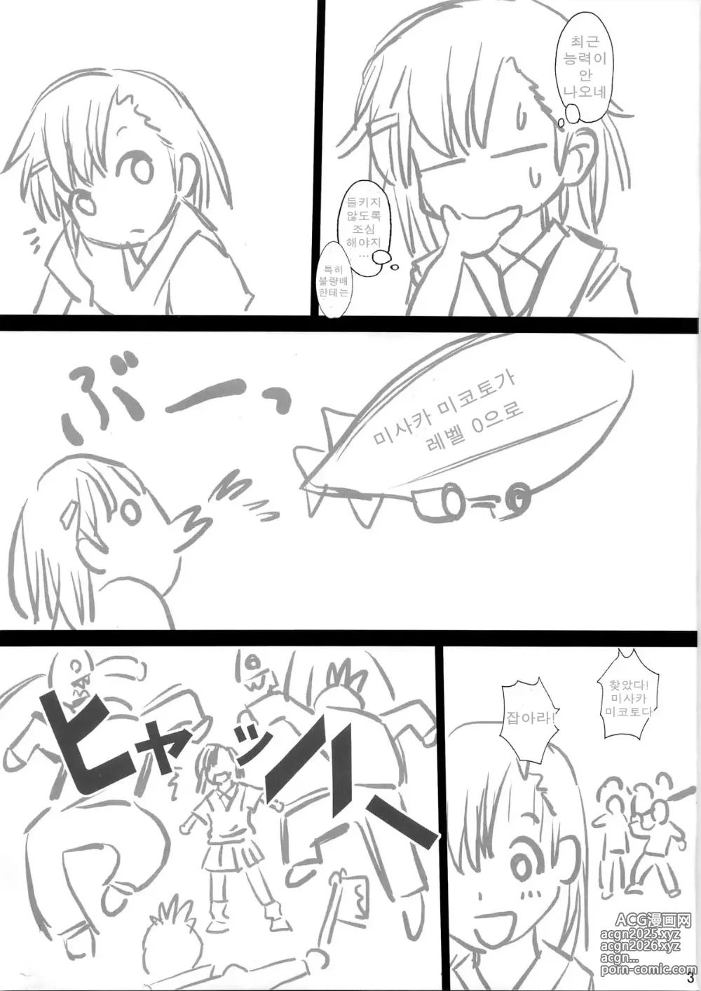 Page 3 of doujinshi Toaru Kagaku no Zettai Fukujuu - Mikoto Hen