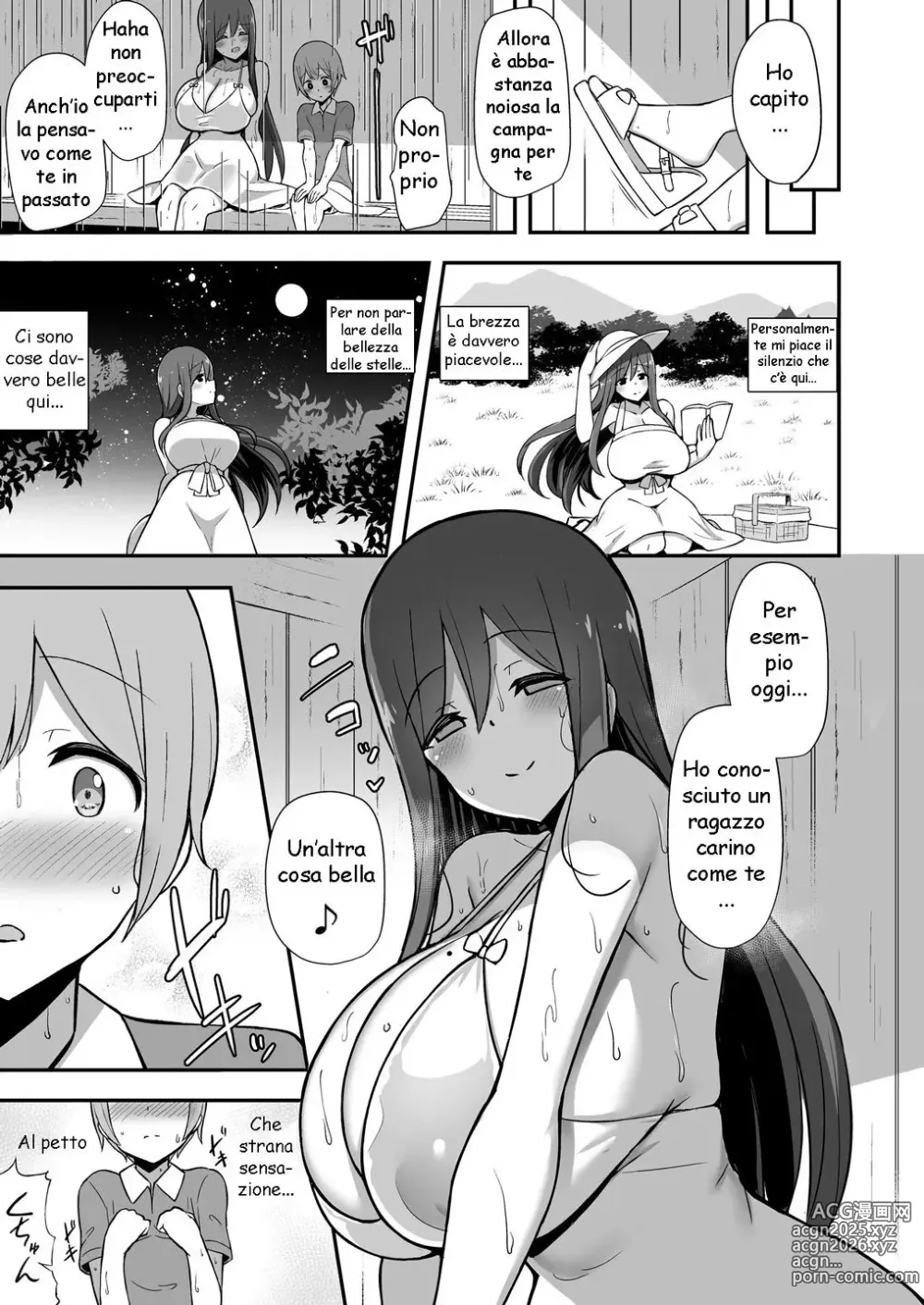 Page 4 of doujinshi Shiro e Aoi alla Fermata del Bus