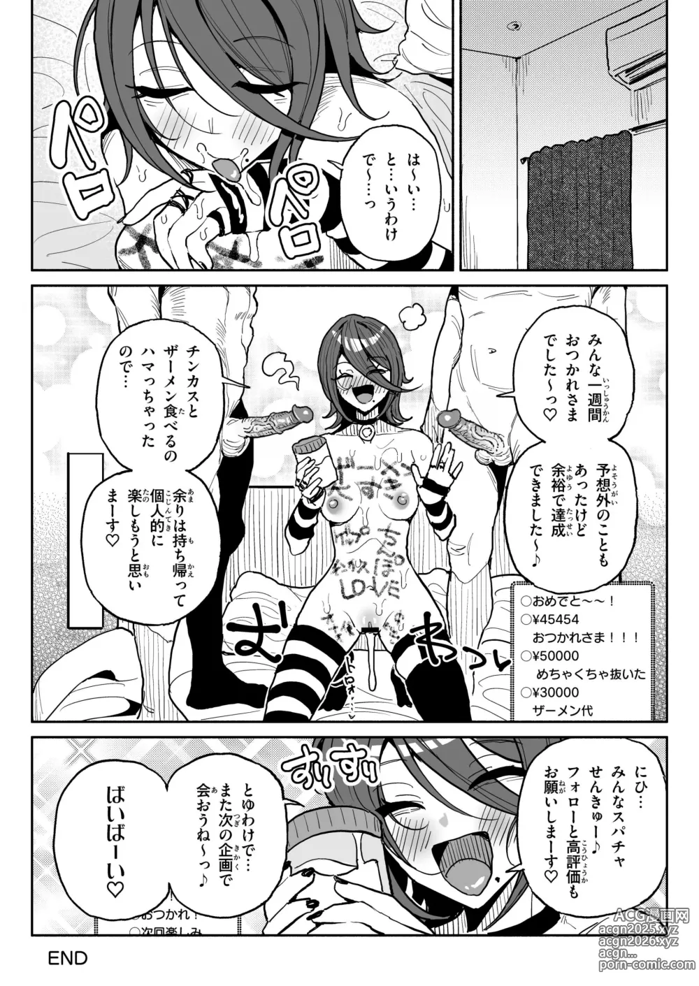 Page 34 of doujinshi Chin Kagi Kei Haishinsha Isshuukan Chinkasu Zamen Seikatsu (decensored)