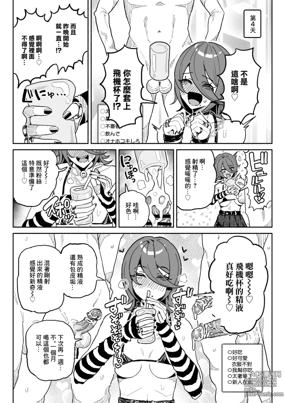 Page 15 of doujinshi Chin Kagi Kei Haishinsha Isshuukan Chinkasu Zamen Seikatsu (decensored)