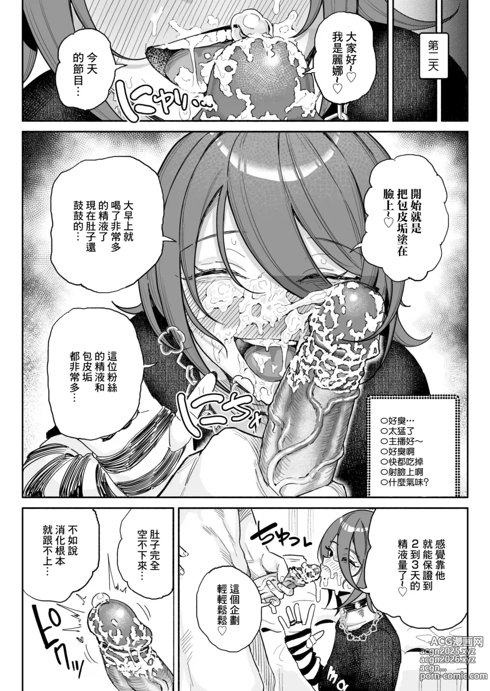 Page 7 of doujinshi Chin Kagi Kei Haishinsha Isshuukan Chinkasu Zamen Seikatsu (decensored)
