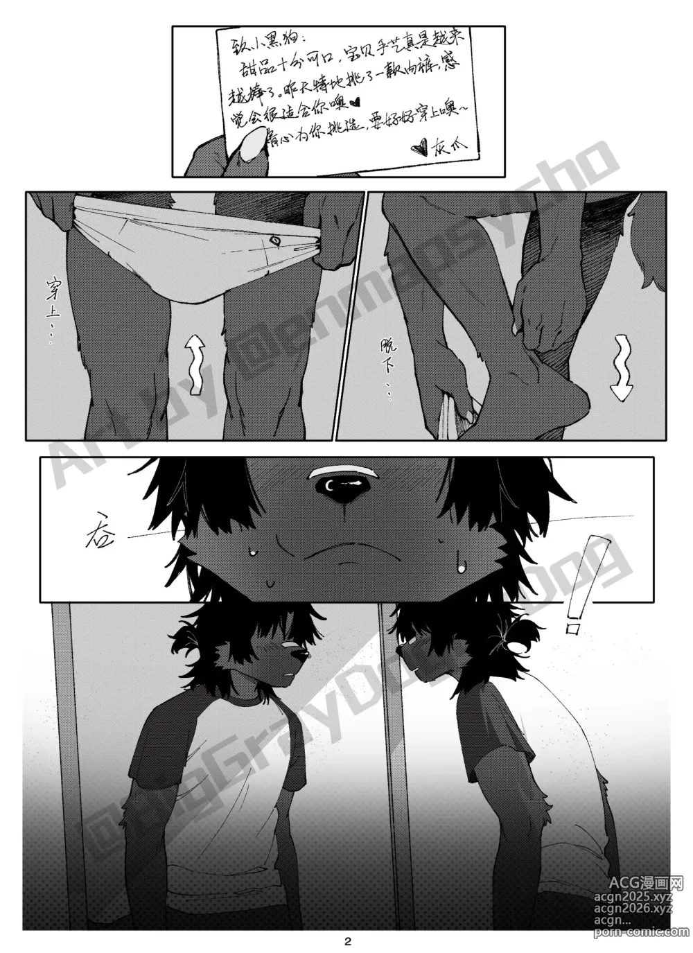 Page 4 of doujinshi A Gift From Mr. GrayPaw