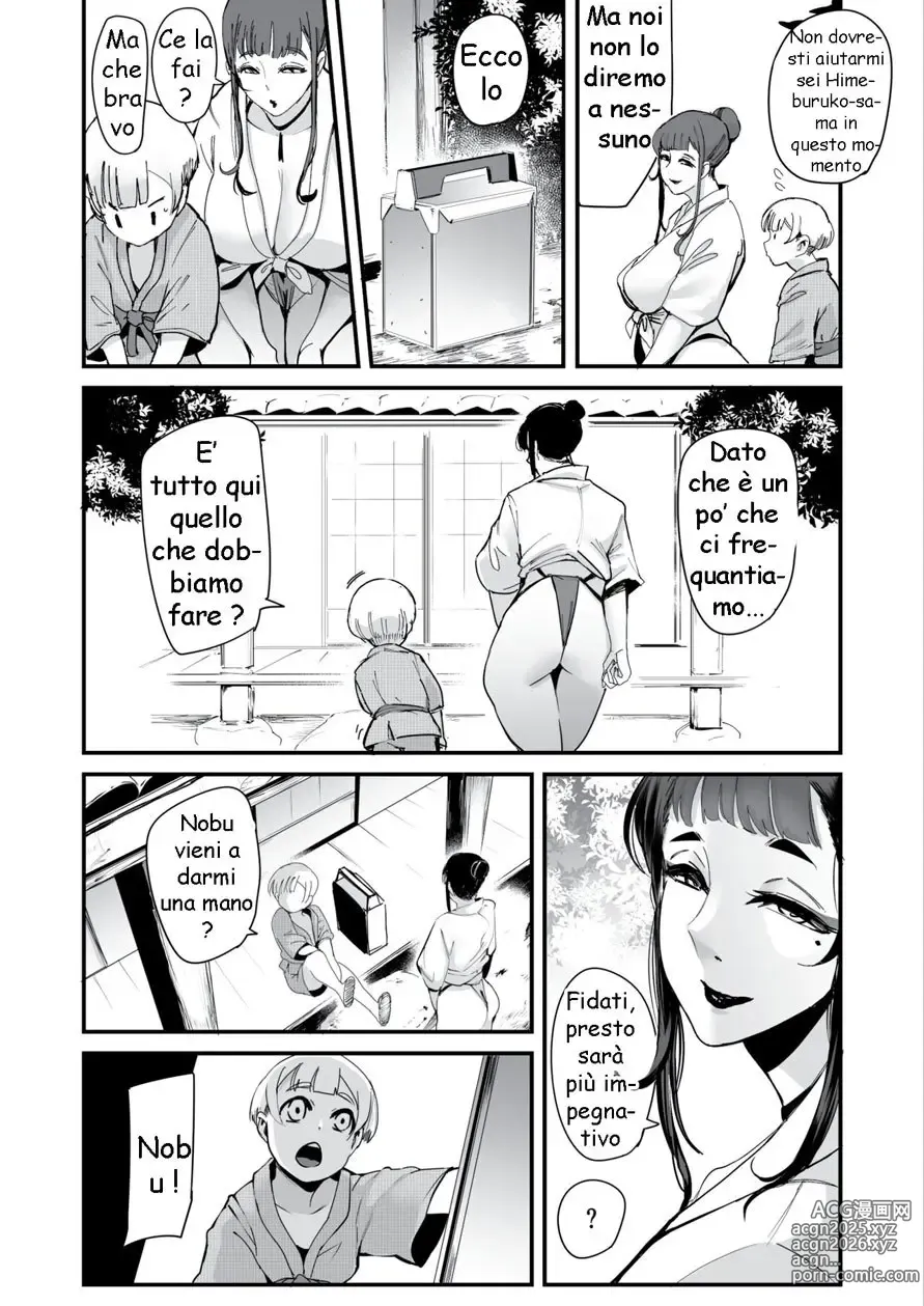 Page 11 of doujinshi Himebukuro-Sama - Mura no Kagematsuri de Onee-san-tachi ni Tanetsuke suru Dake no Shasei Ningyou ni Sareta Bokutachi