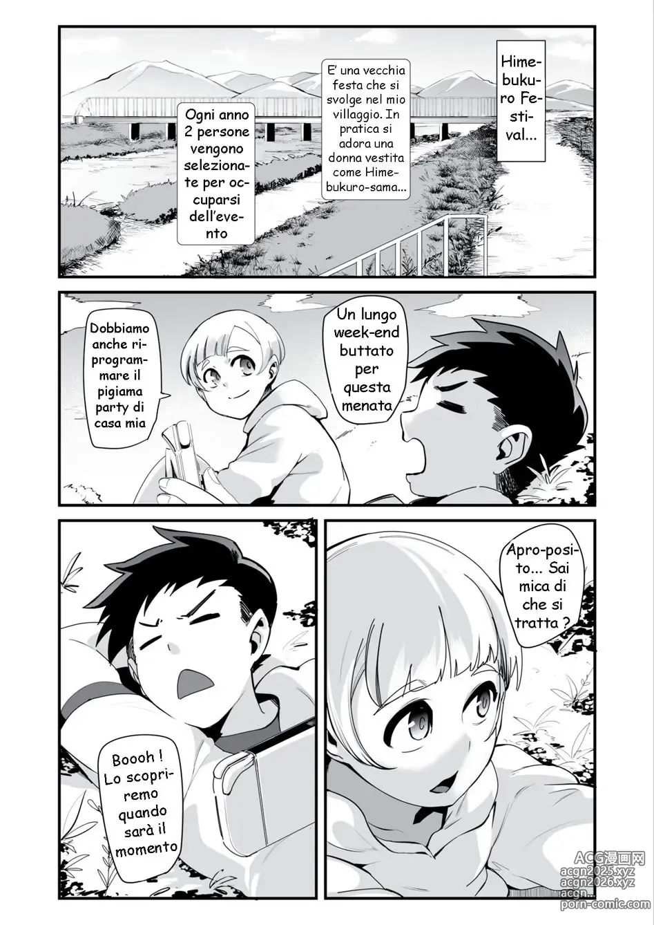 Page 3 of doujinshi Himebukuro-Sama - Mura no Kagematsuri de Onee-san-tachi ni Tanetsuke suru Dake no Shasei Ningyou ni Sareta Bokutachi