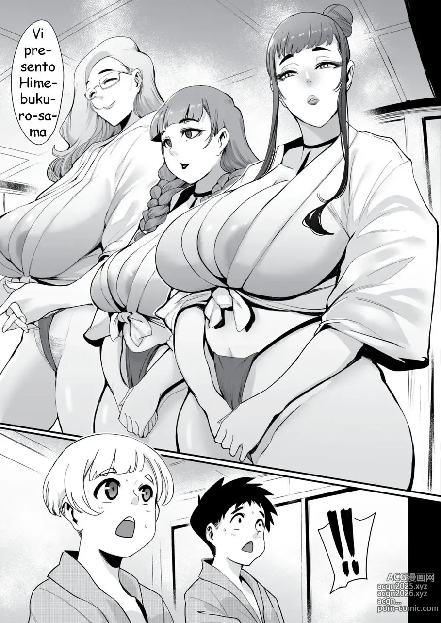 Page 6 of doujinshi Himebukuro-Sama - Mura no Kagematsuri de Onee-san-tachi ni Tanetsuke suru Dake no Shasei Ningyou ni Sareta Bokutachi