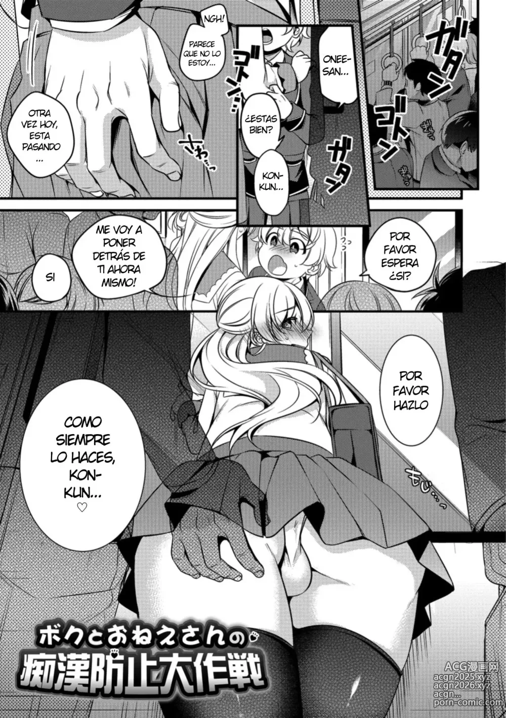 Page 1 of doujinshi Boku to Onee-san no Chikan Boushi Daisakusen