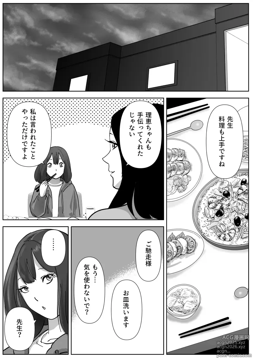 Page 9 of doujinshi Bijin Yoga Sensei wa Anal Monster Seito ni Shiriana Gohoushi Saretai