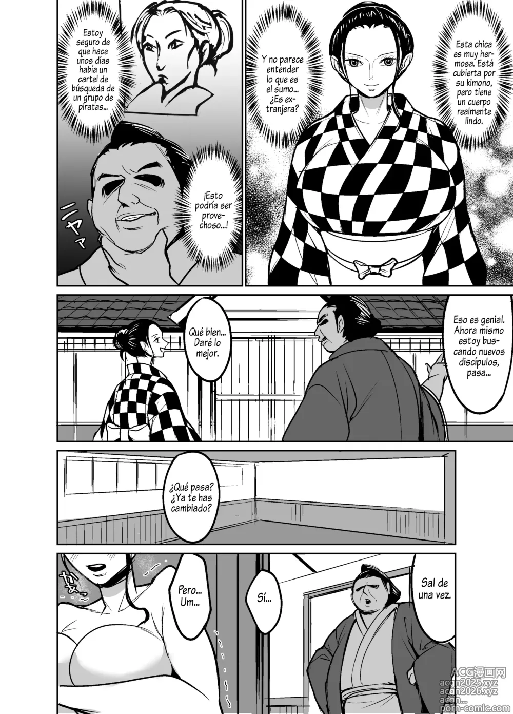 Page 4 of doujinshi La Arqueóloga que se Infiltró en el País de Wano como Luchadora de Sumo