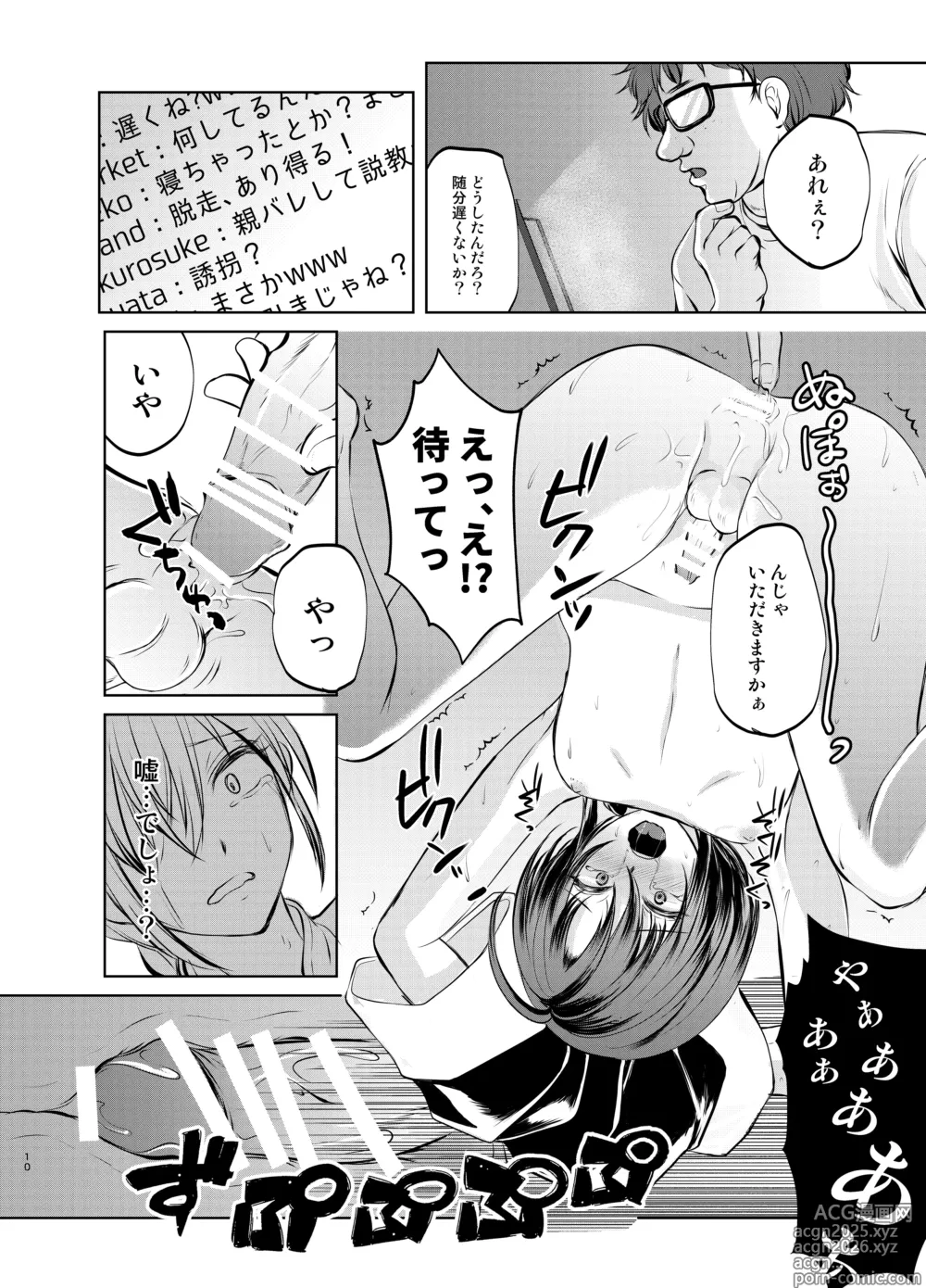 Page 9 of doujinshi Tokutei sareta Sono Saki wa 1 Otokonoko Haishinsha Choukyou Nikki