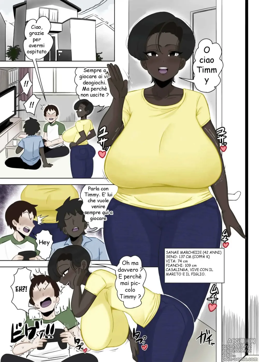 Page 2 of doujinshi La mamma del mio amico è una milfona di colore