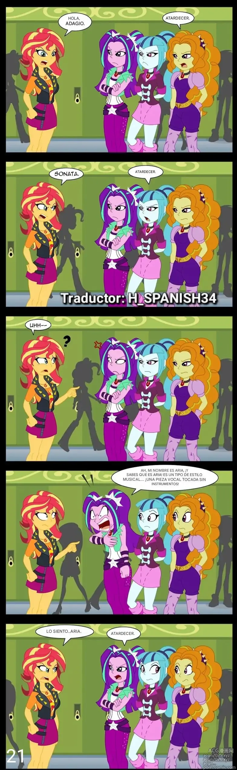 Page 6 of doujinshi Equestria girl aventura de sunset parte 2