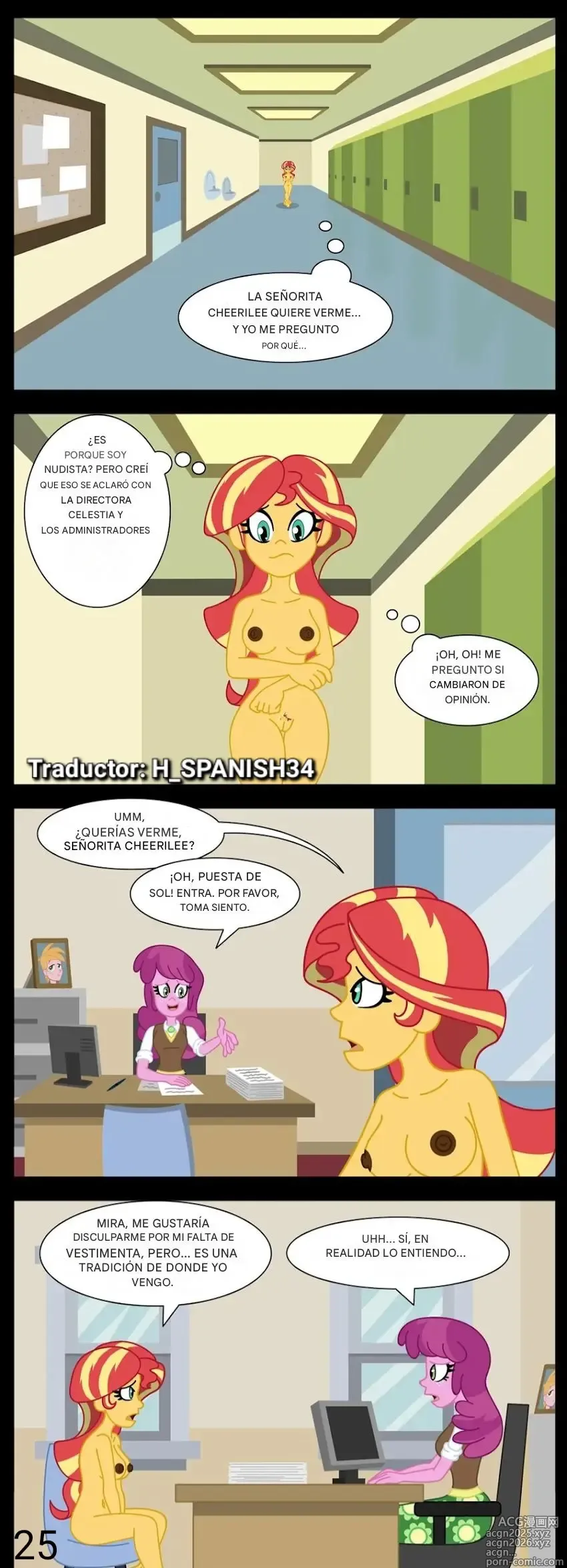 Page 10 of doujinshi Equestria girl aventura de sunset parte 2