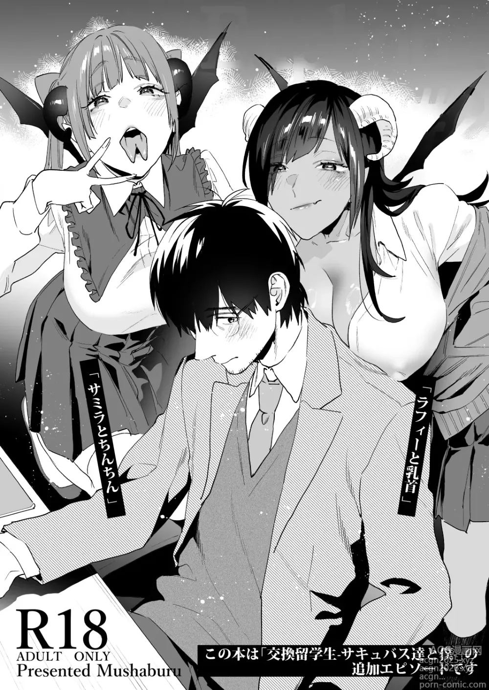 Page 2 of doujinshi Koukan Ryuugakusei 2 -Amaama Succubus to Boku-