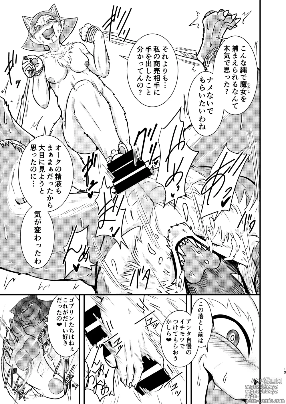 Page 12 of doujinshi Majo de Kemono