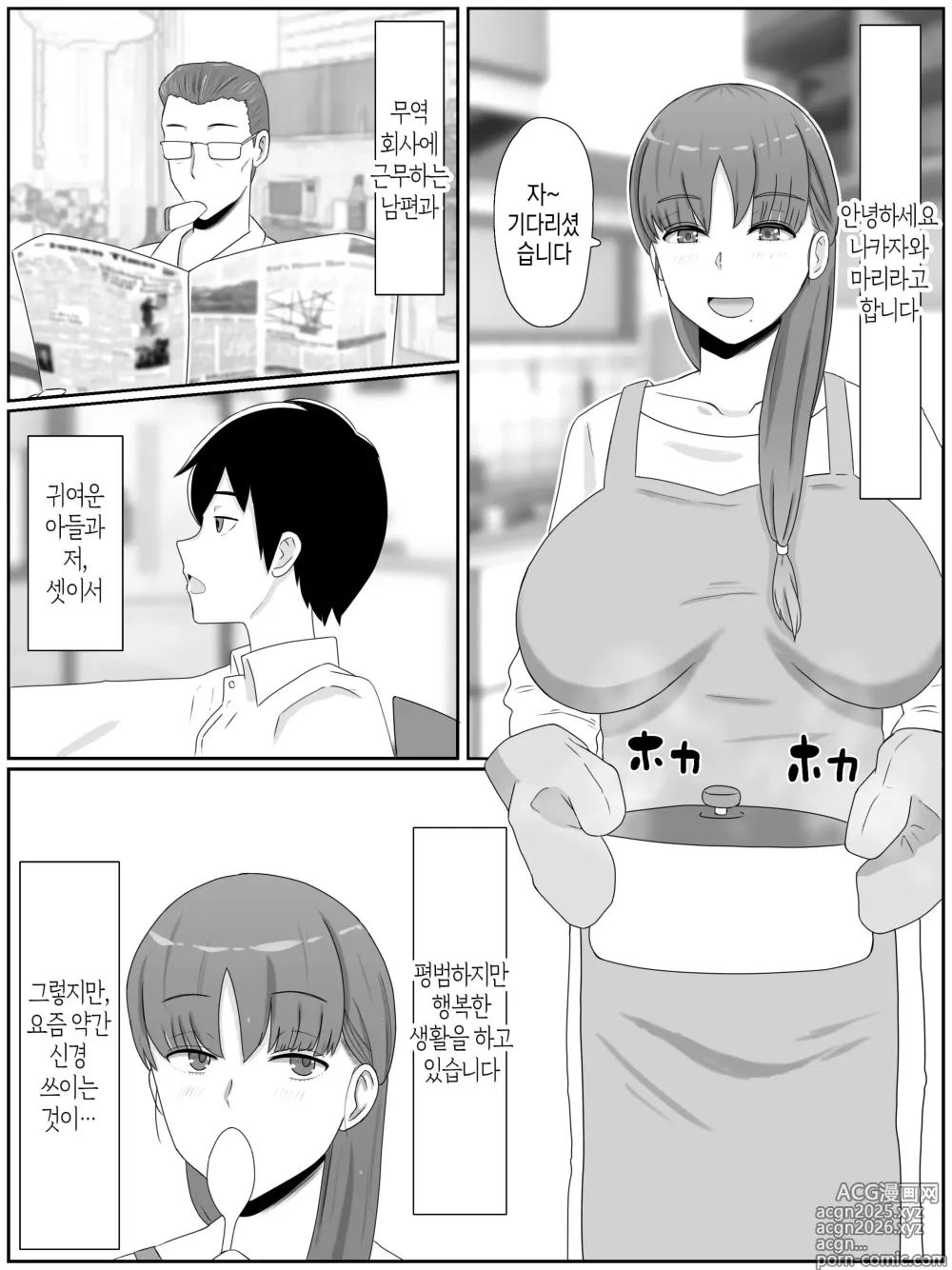 Page 2 of doujinshi 엄마와 하고 싶은 일 ~아들의 씨앗으로 임신하는 거유 엄마